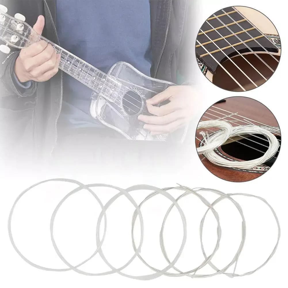 6pcs/set Guitar Strings Nylon Silver Strings Set For Classical Classic Guitar Universal Acoustic Guitar String Guitar Part