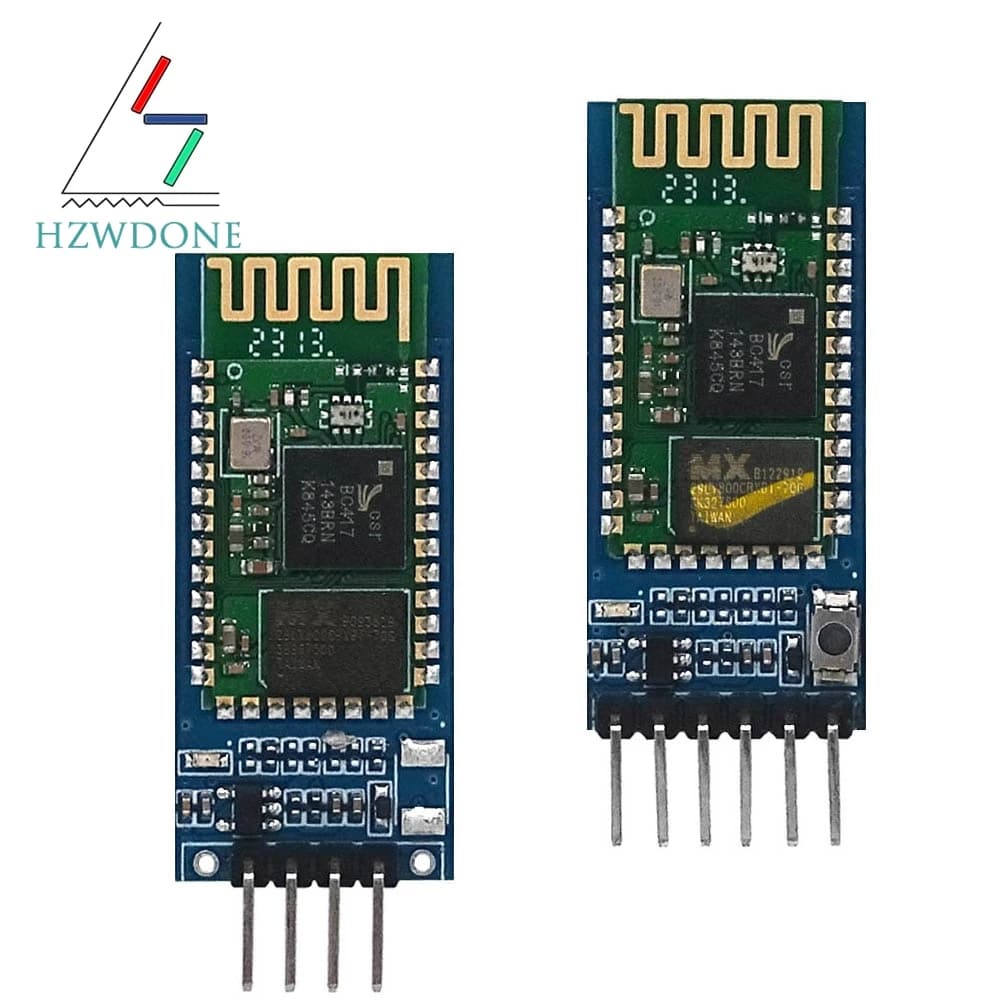 HC-05 HC-06 Master-Slave 6Pin/4Pin Anti-Reverse, Integrated Bluetooth Serial Pass-Through Module, Wireless Serial for Arduino