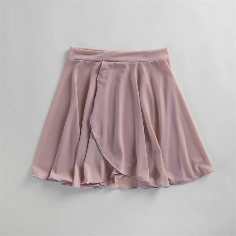 Hot Sale See-through Highly Spandex Many Colors Girls Women Adult Yoga Sports Daily Wear Mesh Ballet Dance Skirts