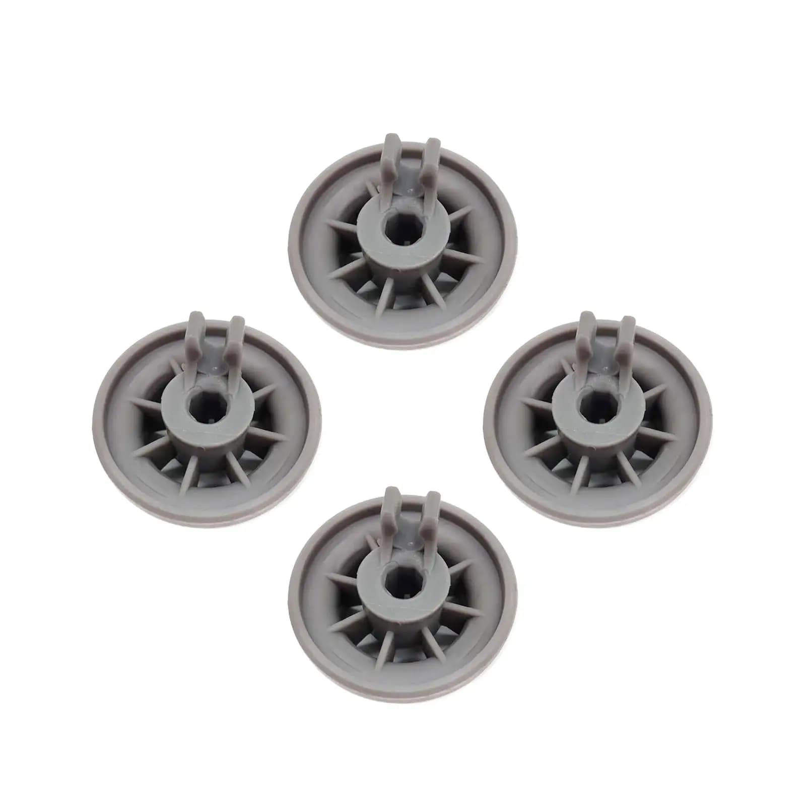 4 Pieces Dishwasher Lower Wheels Easy to Replace Dryer Rollers Portable Dish Rack Replaces for 165314 Devices Kitchen Supplies