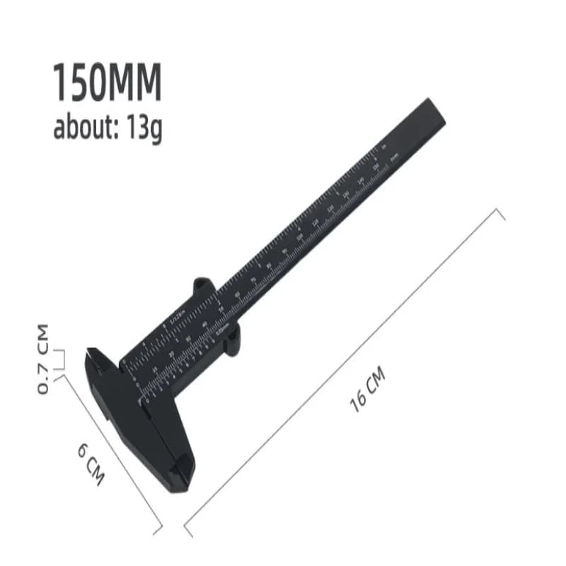 Vernier Caliper, Plastic Caliper, Plastic Vernier Caliper, Student Caliper,Experimental Measurement Tool Specifications 0-150mm