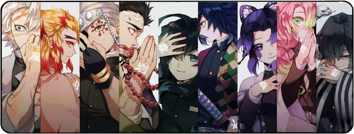 For Anime Large Extended Gaming Mouse Pad Mat Stitched Edges Ultra Thick 3 Mm, Wide Long Mousepad 31.5x11.8x0.12 Inch DSMP2