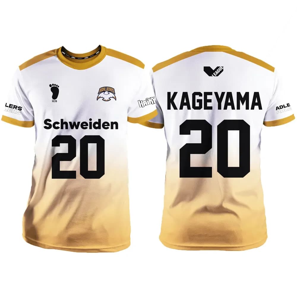 Haikyuu Adlers White Cartoon Anime Cosplay Men Jersey Summer Short Sleeve Children Tee Tops 2024 Fashion Women T-shirt