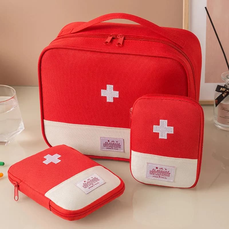 3 Pcs/set Home Portable Medical Storage Bag Camping Emergency First Aid Kit Organizer Travel Bag For Home And Outdoor