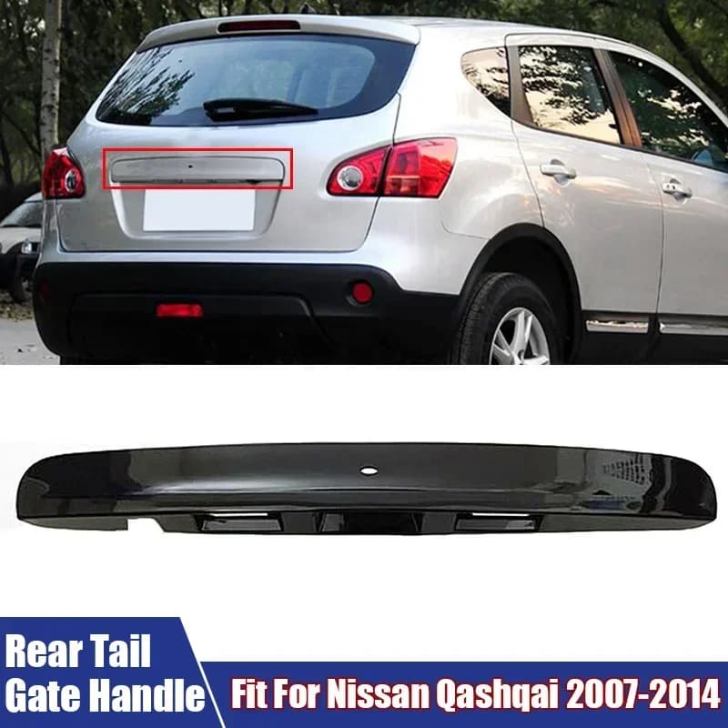 Car Accessories Rear Tail Gate Boot Lid Handle 5 Holes Automobile Trunk Door Trim Tailgate Handle For Nissan Qashqai 2007-2014