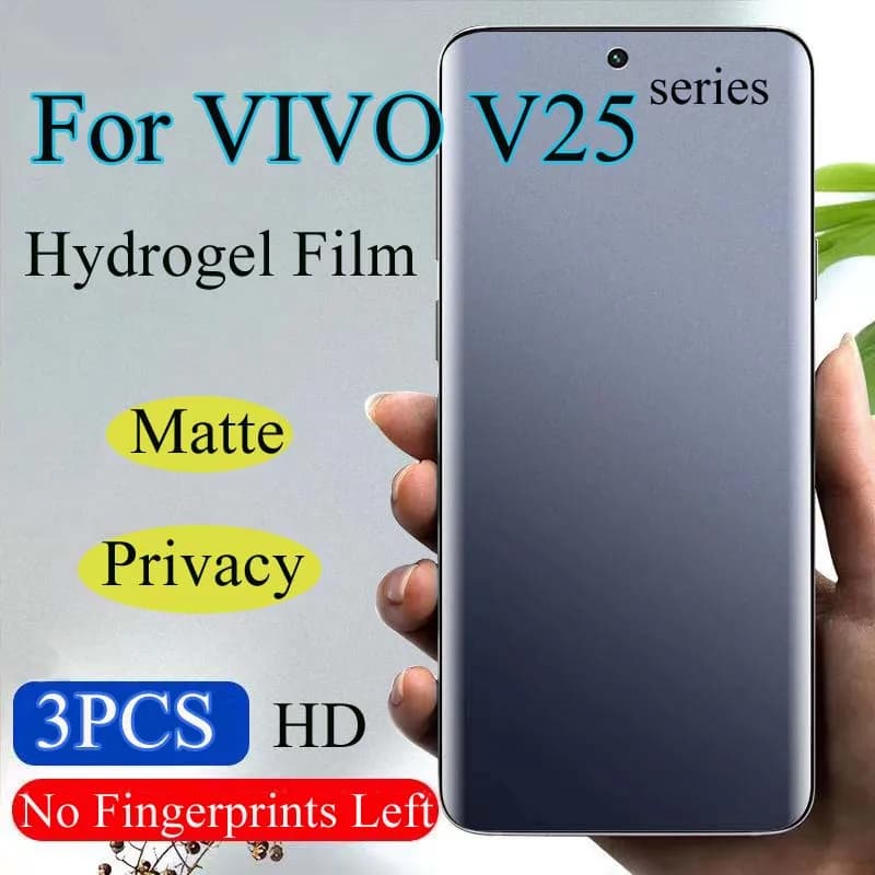 V25Pro Matte Screen Protector For VIVO V25 Pro Privacy Hydrogel Film V25e Soft HD Full Coverage Anti-Peeping Blue Light