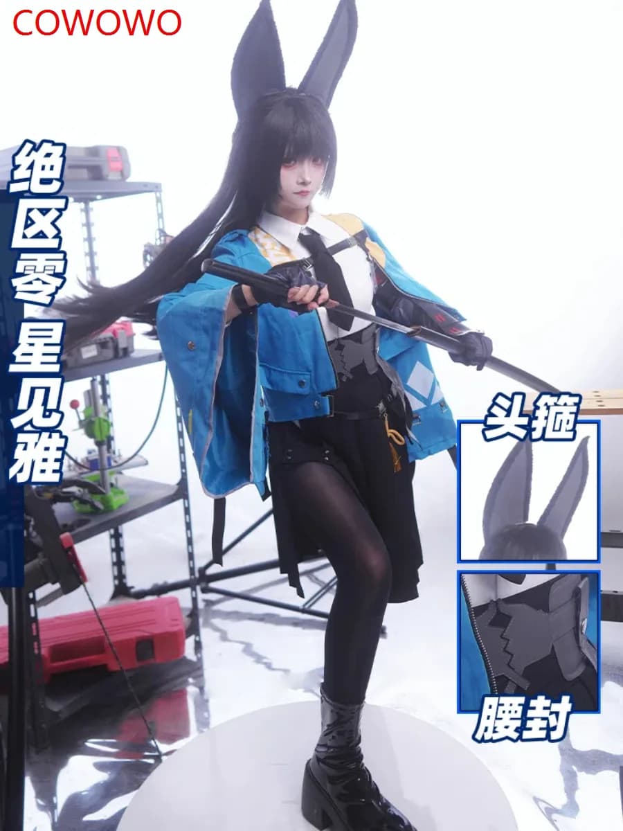COWOWO Zenless Zone Zero Hoshimi Miyabi Women Cosplay Costume Cos Game Anime Party Uniform Hallowen Play Role Clothes Clothing