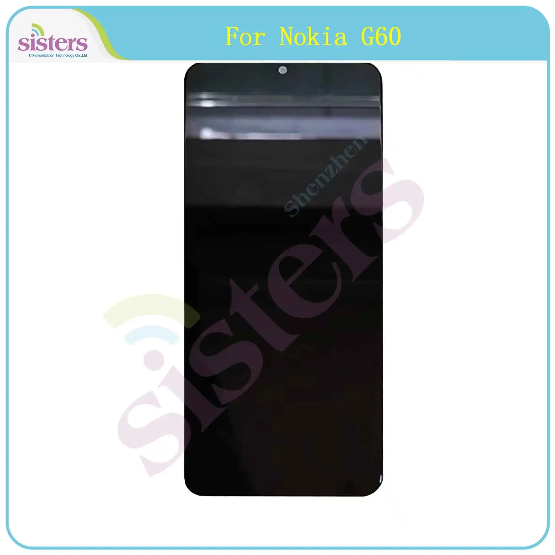 LCD Display Touch Screen with Frame, Digitizer Assembly, Replacement for Nokia G60, TA-1490, TA-1481, TA-1479, TA-1475, 6.58"