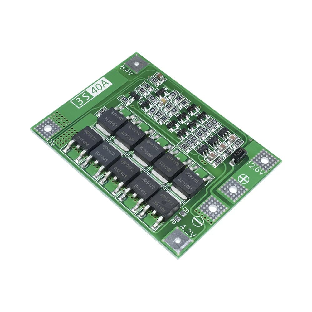 BMS 3S 12V 40A Balancer 18650 Lithium Battery Protection Board 3S BMS Li-ion Charger Charging with Balance
