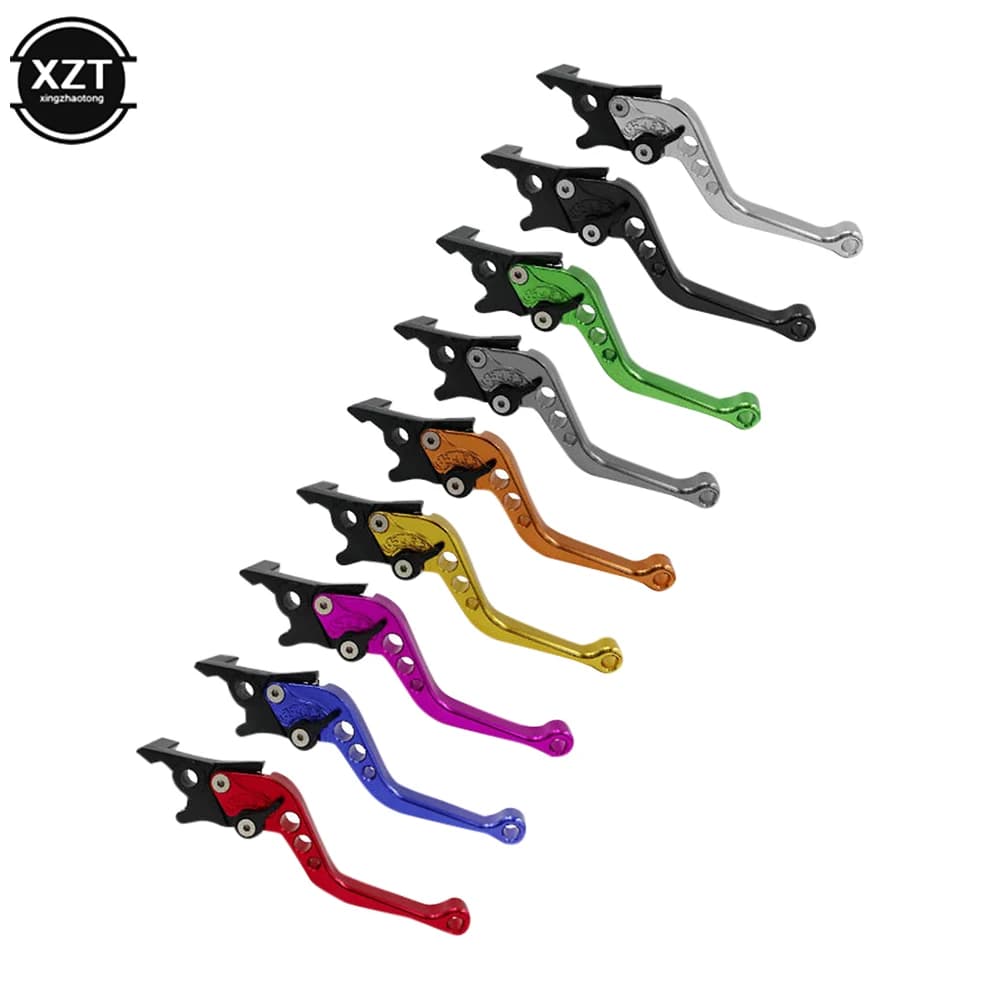 2 Pcs Universal CNC Alloy Motorcycle Brake Handle Adjustable Size Moto Motorbike Modification Clutch Drum Brake Lever Handle Hot