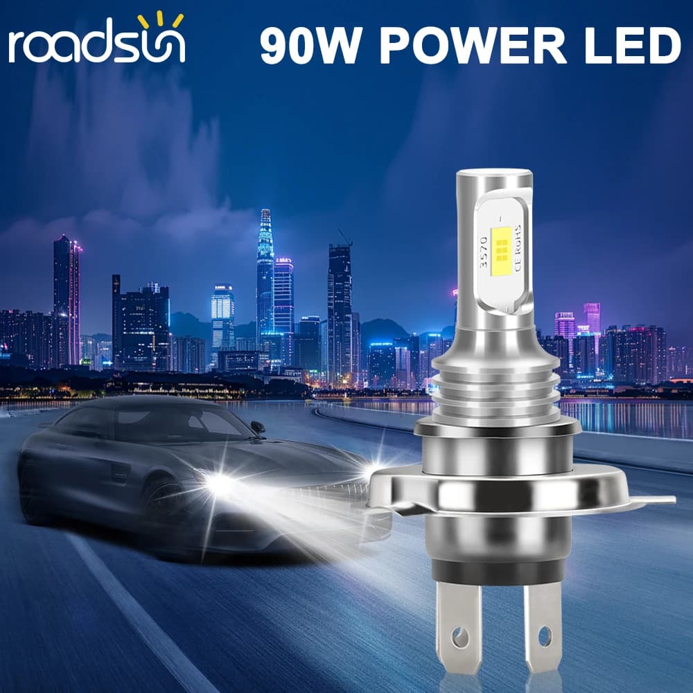 9005 HB3 9006 HB4 H11 H3 H4 H7 5202 880 881 6000K White Super Bright Headlight Fog Bulbs CSP-Chips High/Low Beam Plug&Play