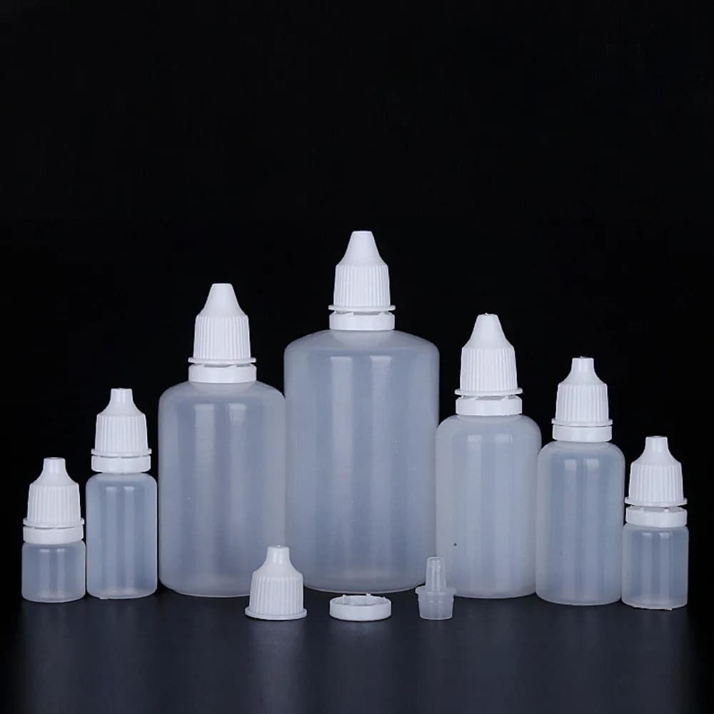 10/20ML Small Liquid Bottle Eye Drop Bottle Essential Oil Plastic Tip Bottle Plastic Squeeze Mini Bottle for Liquid Distribution