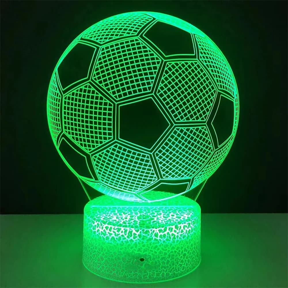 3d Illusion Child Night Light Football Ball Touch Sensor Remote Nightlight for Kids Bedroom Decoration Soccer Table Lamp Gift