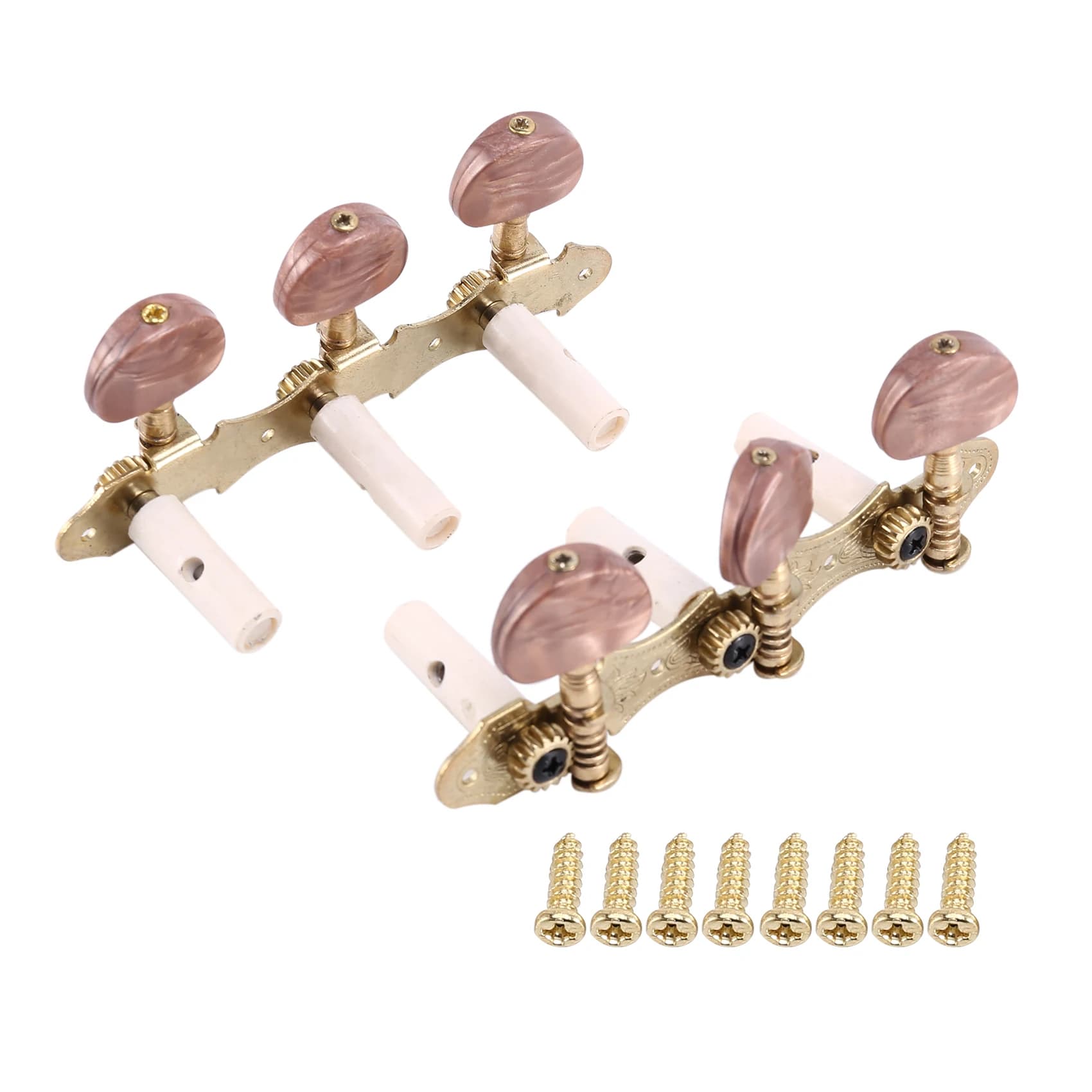 Left Right Classical Guitar String Tuning Pegs Machine Heads Tuners Keys 3L3R Professional Guitar Accessories,Red