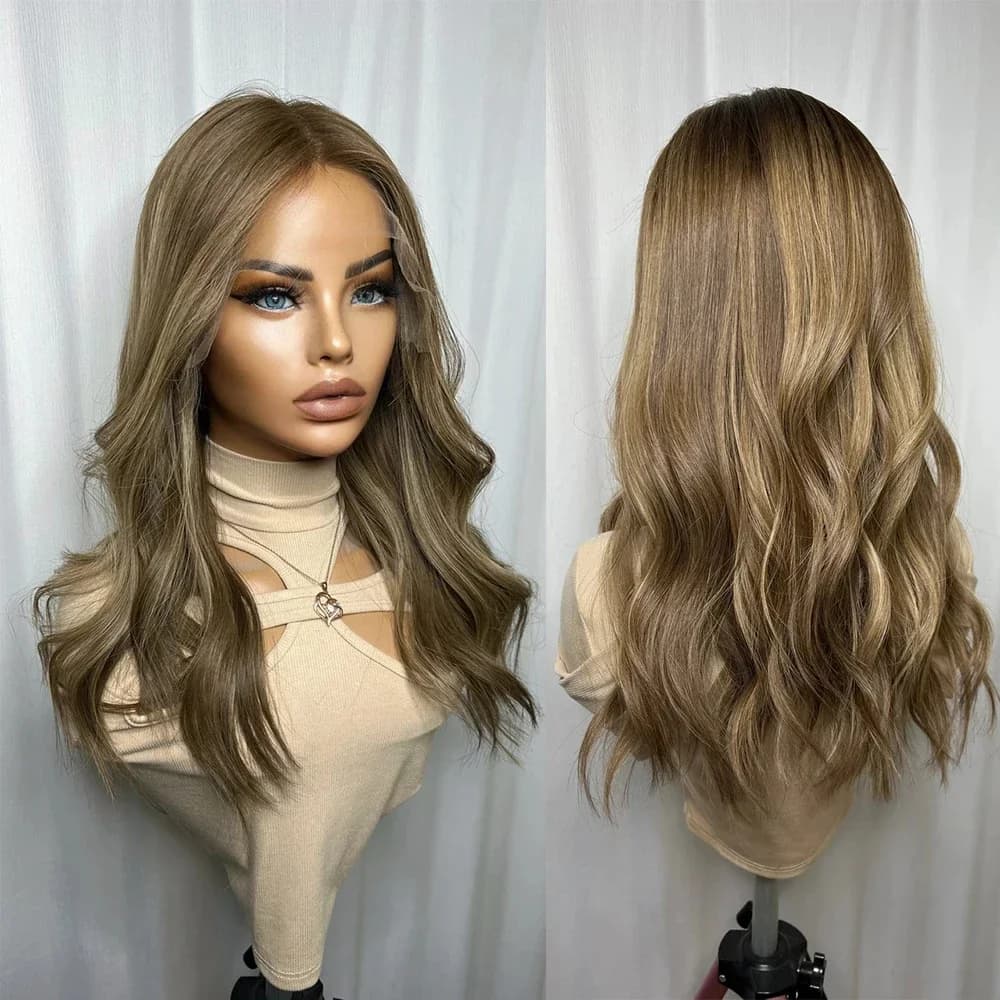 Highlight Blonde Glueless Soft Bob Long Body Wave 5x5 Silk Base Jewish Human Hair With BabyHair HD Lace European Hair Preplucked