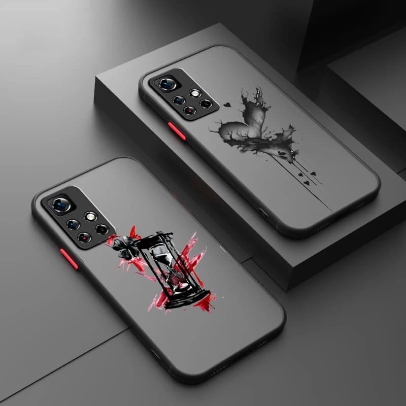 Fashionable Luxury Rose Cool Frosted Translucent For Redmi Note 13R 13 12 12S 12T 11 11T 11E 10 Pro Plus 5G TPU Phone Case