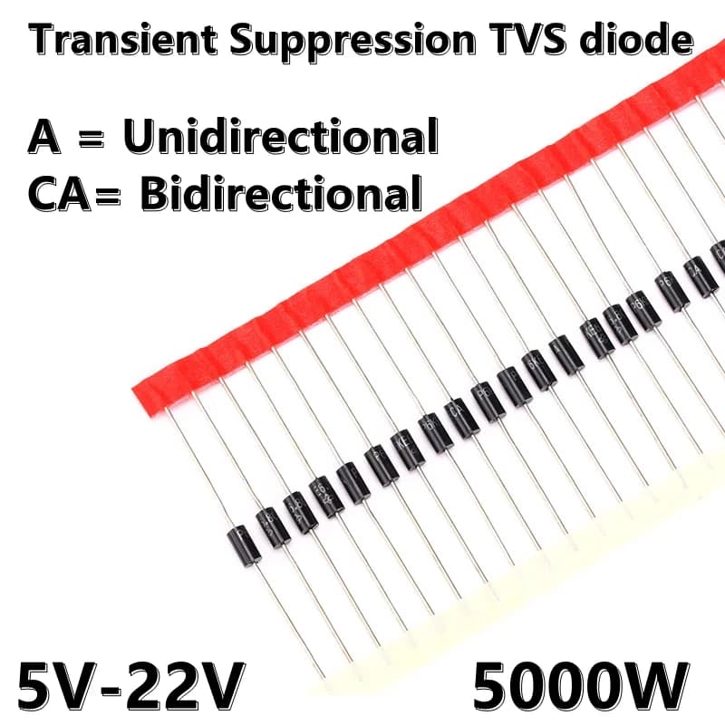 5pcs) 5KP22A/24A/26A/28A/30A/33A/CA 5KP22CA/24CA/26CA/28CA/30CA/33CA DIP Transient Suppression TVS Diode