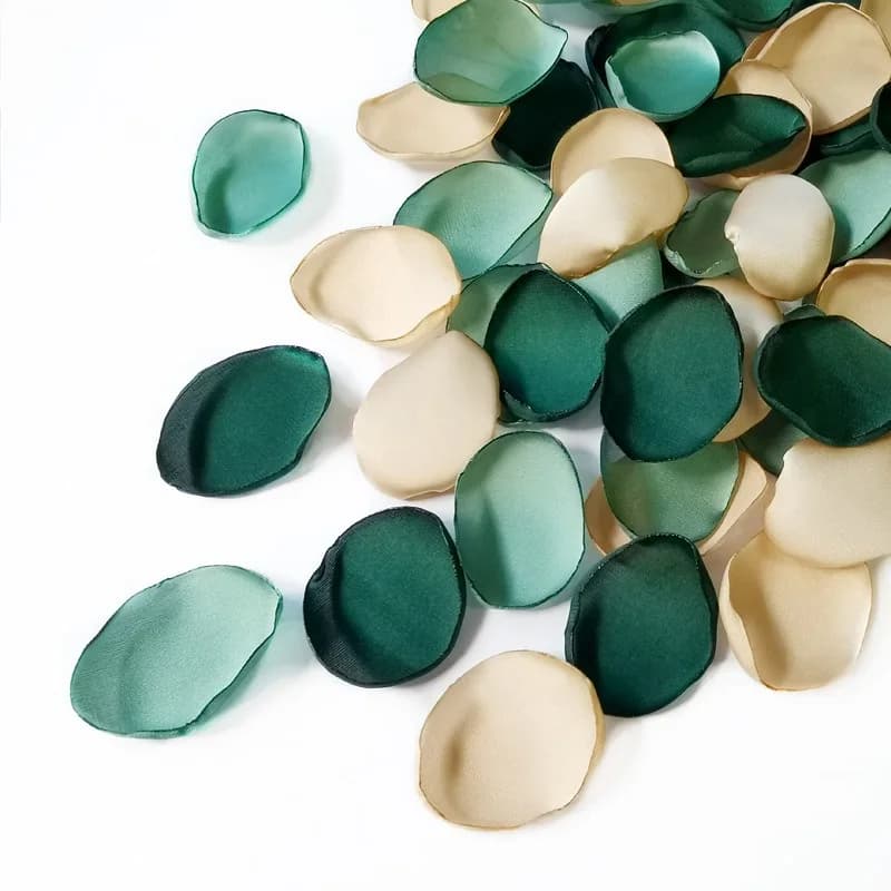 100Pcs/Bag Silk Satin Rose Petals for Wedding Handmade Artifical Flowers Marriage Valentine's Day Party Decorations