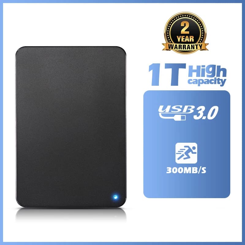 Portable External 1TB 160GB 250GB 320GB 500GB 640GB 750GB High Speed USB 3.0/2.0 Game External HDD Decives for Laptop PC PS5