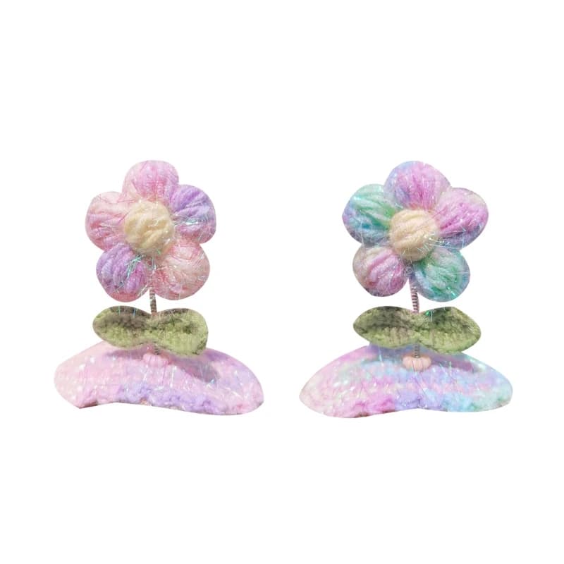 77HD Baby Girls Beauty Supplies Flowers Hairpin Toddlers Hair Clip Headdress