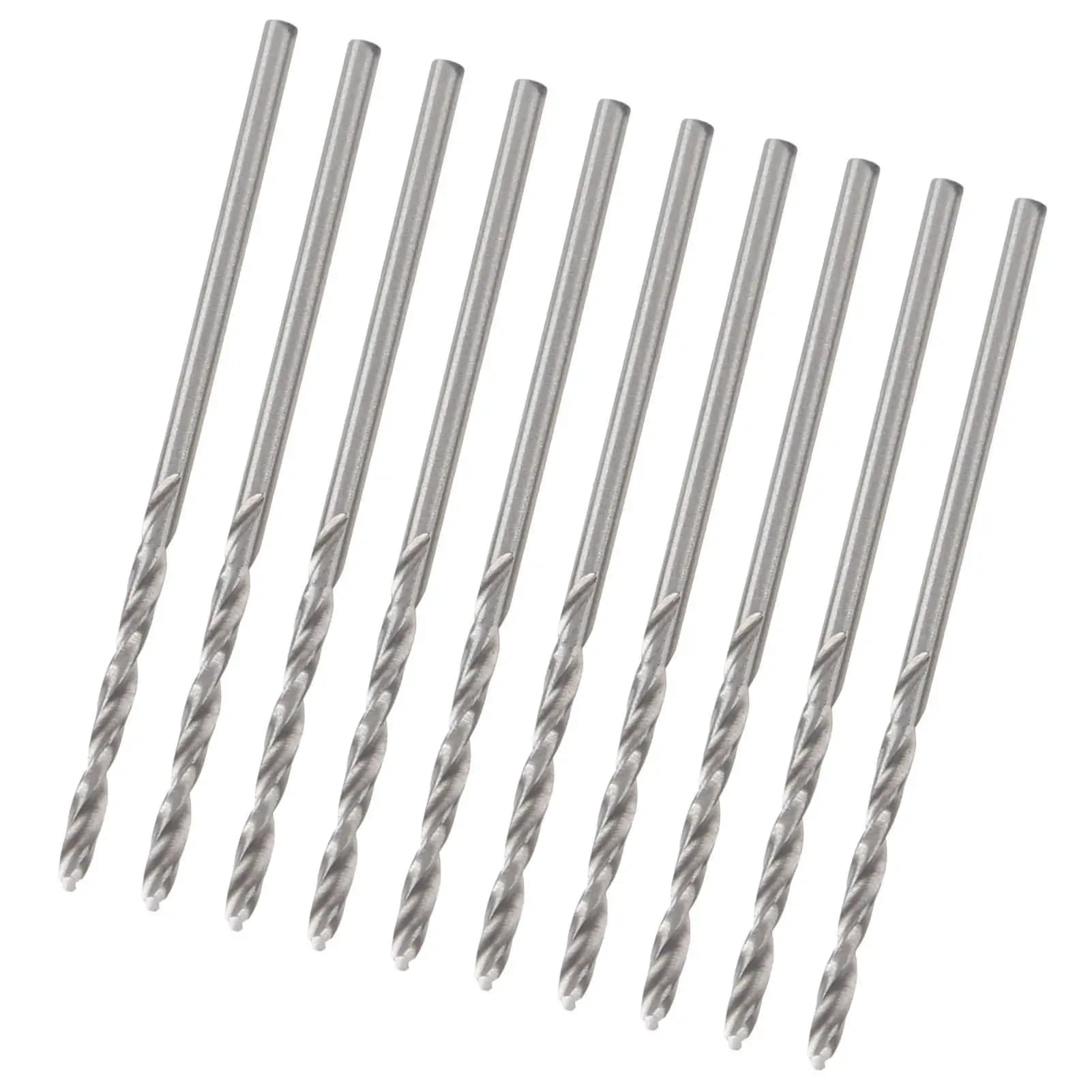 10 Pcs Small Straight Shank Twist Drill Bit Set for Pearl Drilling Hardware Tools 1.75mm Step Drill Machine