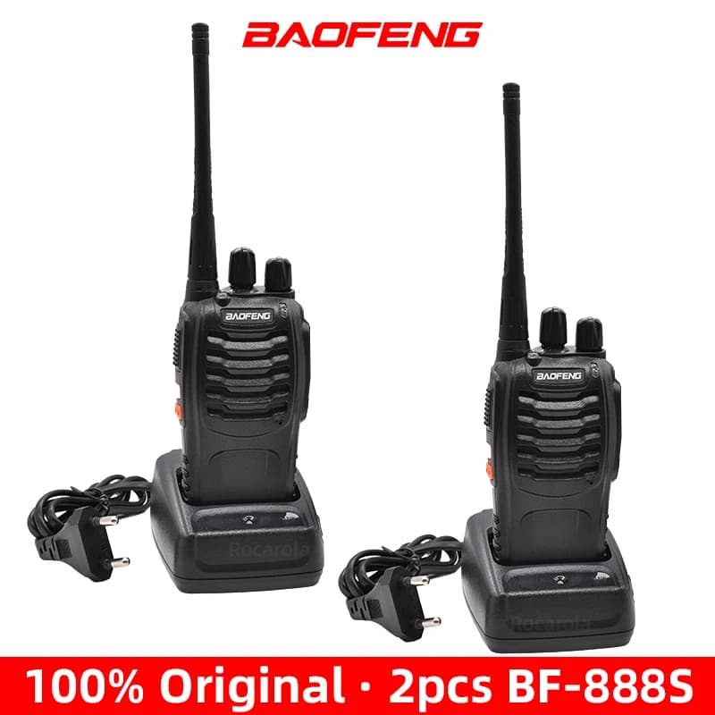 2Pcs BF888s Baofeng Walkie Talkie Long Range Transceiver BF-888S Portable Two Way Radio  BF 888S Amateur  Receiver Transmitter