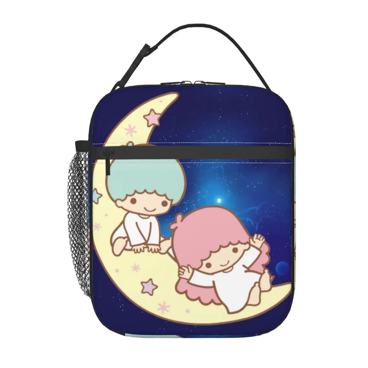 Casual Hand Bag Twin Stars Leakproof Insulated Sanrio Litte Twin Stars For Work Food Pouch Unisex