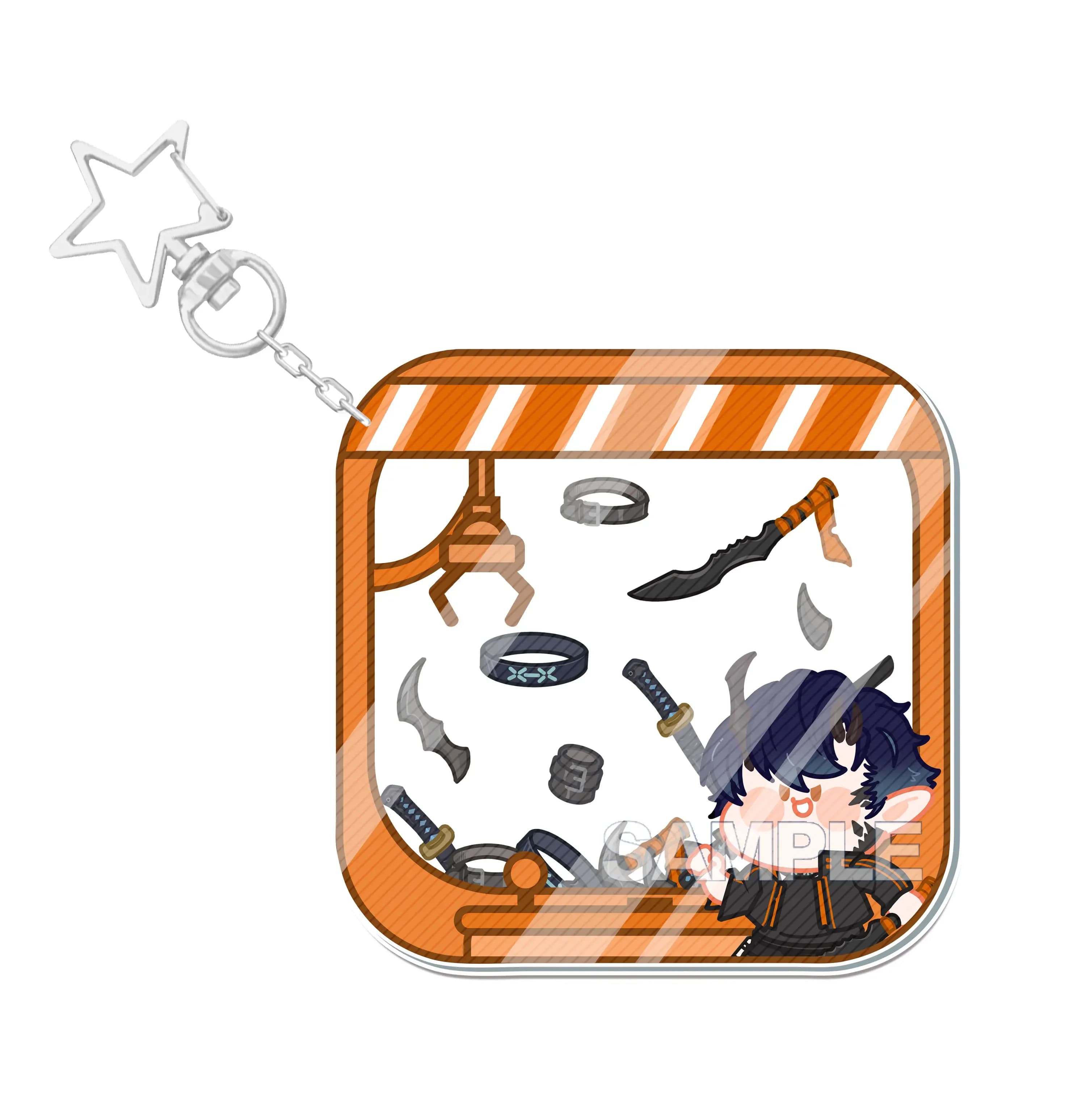 Anime Arknights Cosplay Cute Pendant Acrylic Cartoon Backpack Decoration Ornament Birthday Xmas Gift Shake Fighter Keychain