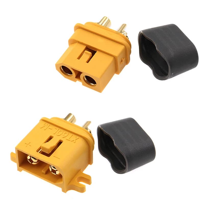 1PCS  XT60L XT60L-F/M Connectors plugs With Sheath Housing Male & Female spare parts 12AWG for DIY RC Models Battery