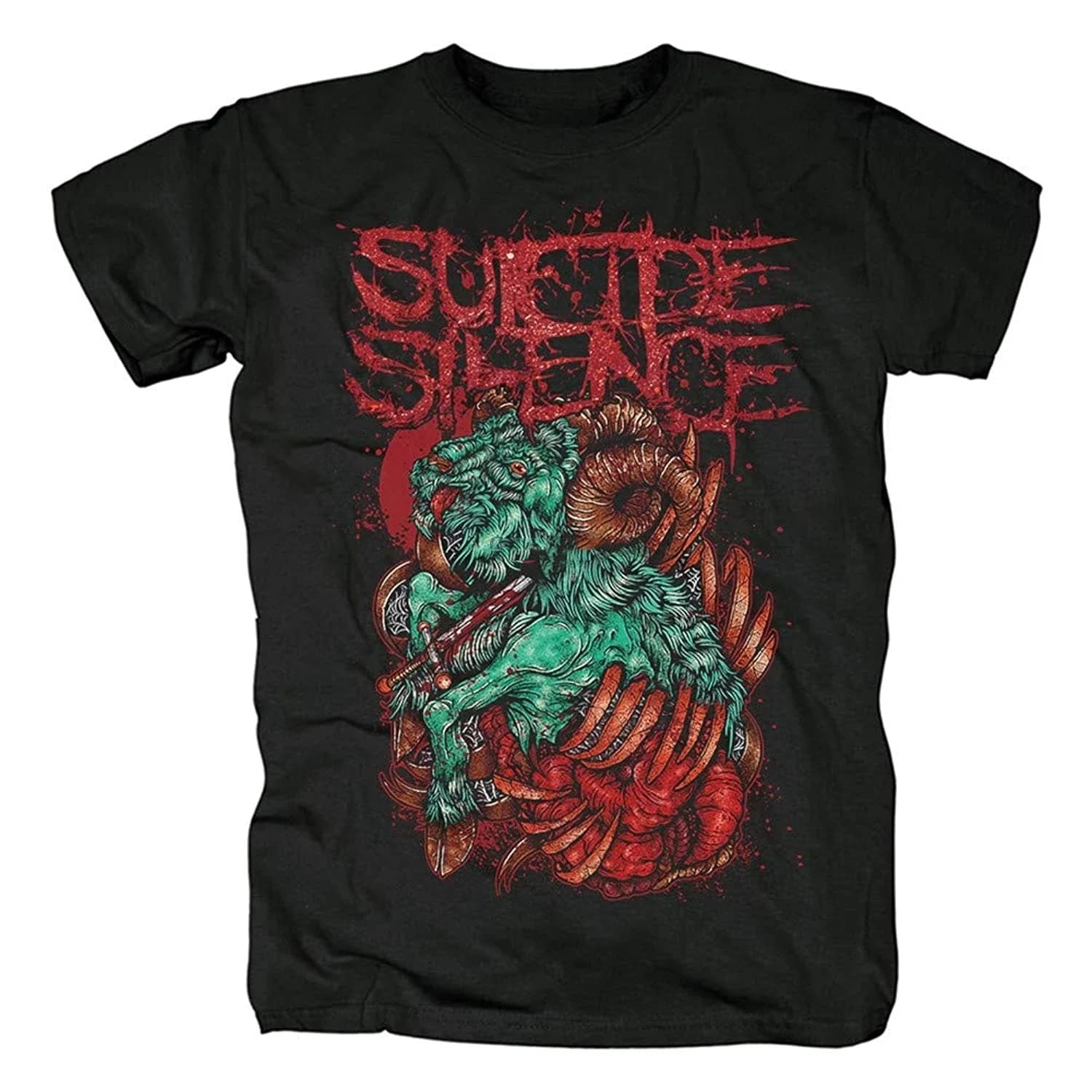 Men'S Tshirt Short Sleeve Shirt Suicide Silence Rock Tee Women Hiphop Shirts(25)