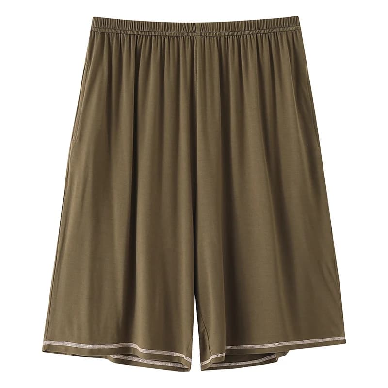 Summer Modal Cotton Home Short Pants Men Sleep Bottoms Big Yards M-4XL Pajamas Pants Male Elastic Waist Loose Sleep Trousers