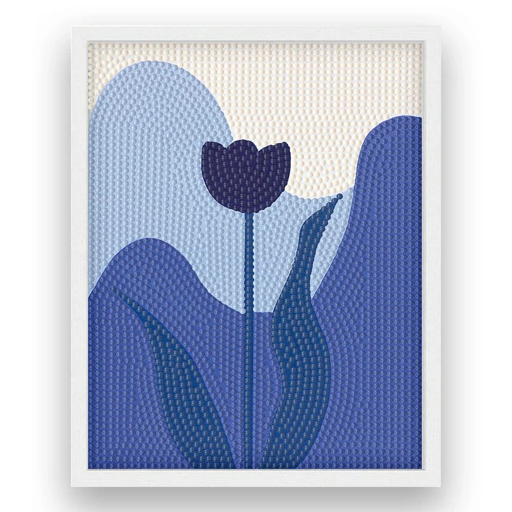 Small Flowers with Frame DIY Diamond Painting Full Round Diamond Animation Diamond Decorative Painting Living Room Decorative Pa