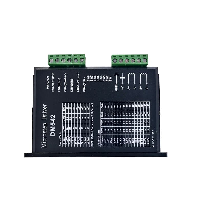Step Motor Driver DM542 Microstep 25600 shell for nema17 nema23 Stepper Motor Controller