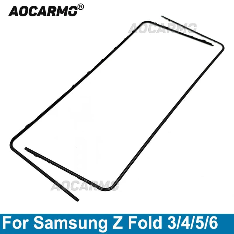 Aocarmo For Samsung Galaxy Z Fold 2 3 4 5 6 Fold 7 Fold6 Front Screen Stand Middle Bezel Frame LCD Display Bracket Plastic Hoder