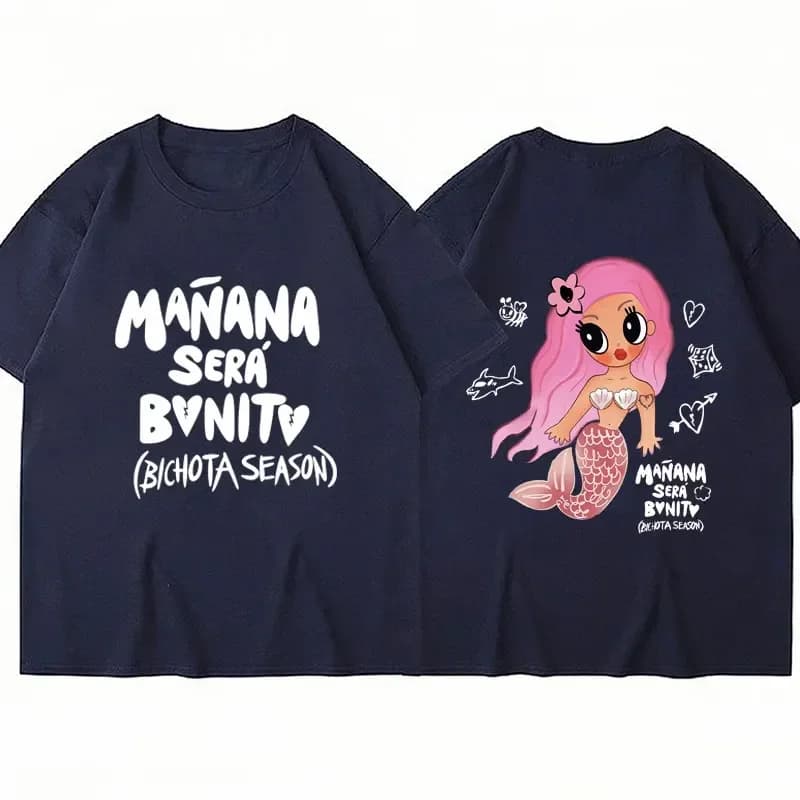 Men hip hop oversized short sleeve casual cotton streetwear fans gift Karol man Sale New Arrival graphic mañana bonito T-shirt