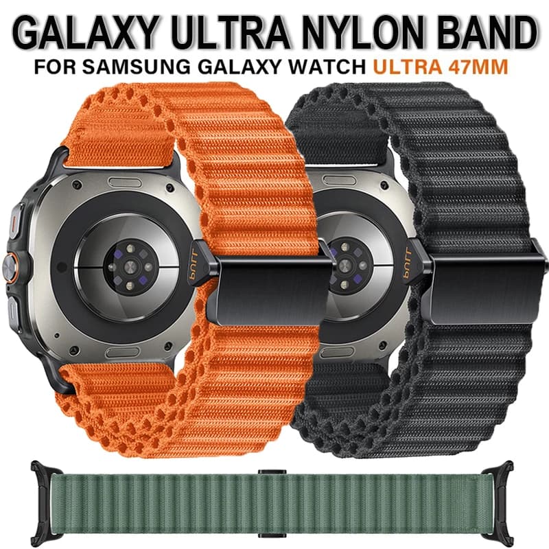 Sports Trail Band For Samsung Galaxy Watch Ultra 2025 47mm Nylon Loop Strap Correa For Samsung Galaxy Ultra LTE No Gaps Bracelet