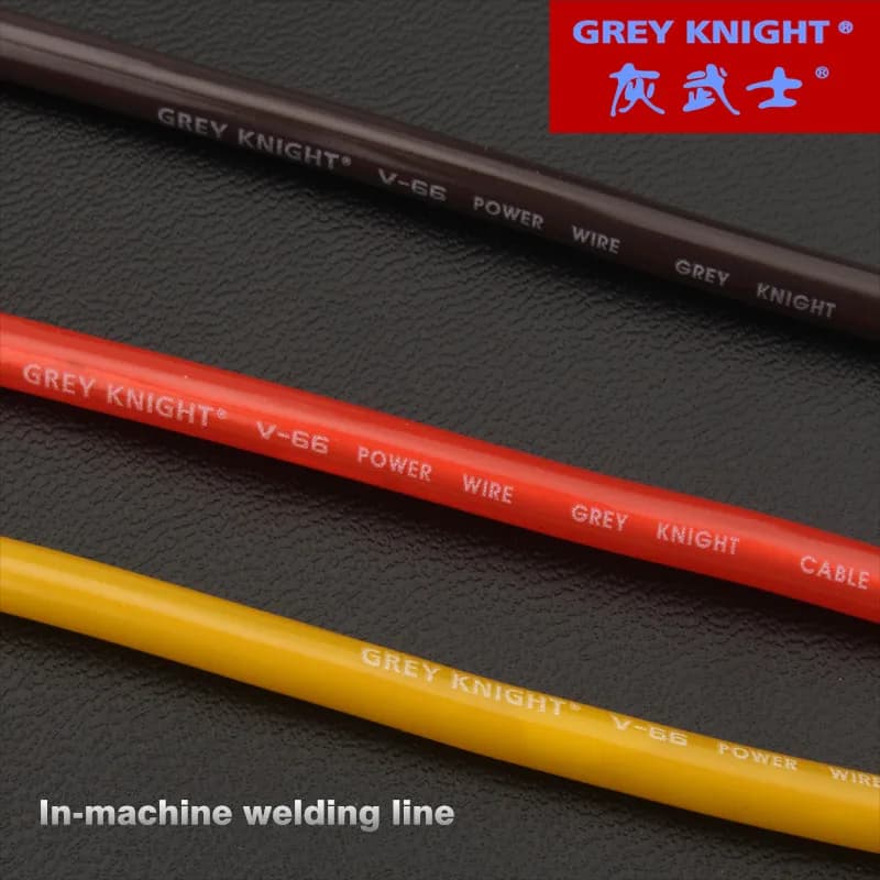 Grey Knight  2.5/4mm ² OCC power cord single copper wire high-temperature resistant bulk internal cable Red/Yellow/Black