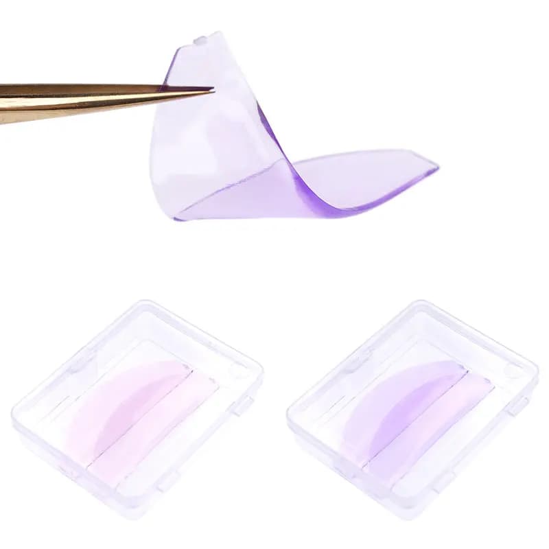 1 Pair Silicone Lash Perm Pads Softening Lifting Lashes Rods Shield Self-adhesive 3D Eyelash Curler Accessories Makeup Tools