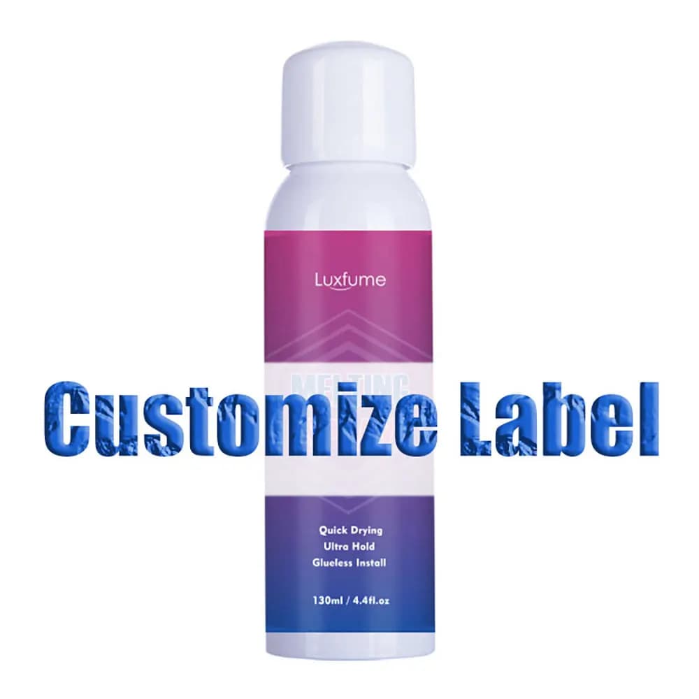 10 Bottles Wig Melting Spray 120Ml Custom Label for free  Wig Glue Melting Spray Adhesives For Lace Finishing  Lace Spray Glue