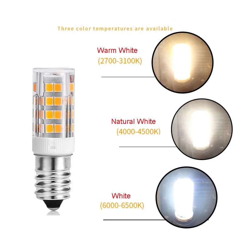 10pcs E14 E17 BA15D LED Lamp Bulb 5W 3000k 4000k 6000k AC220V 110V Home Living Room Crystal Chandelier Wall Lamp Light Source