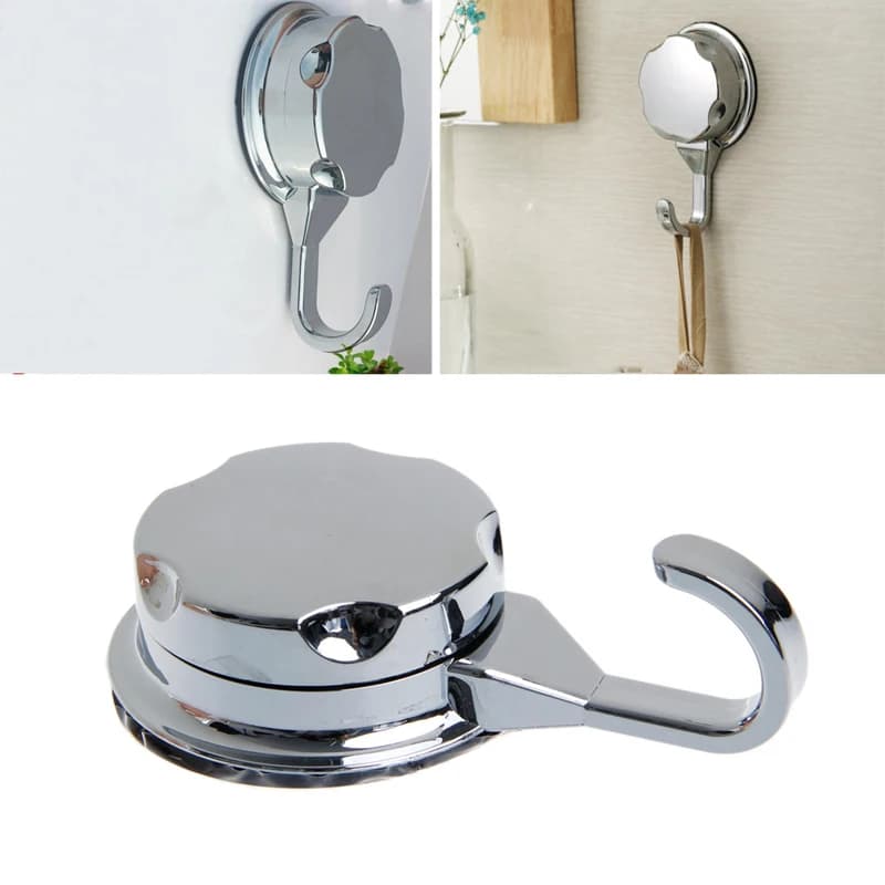 367A Chromed Suction Cup Kitchen Hooks for Towel Hooks Bathroom Wall Hook Vacuum Hook