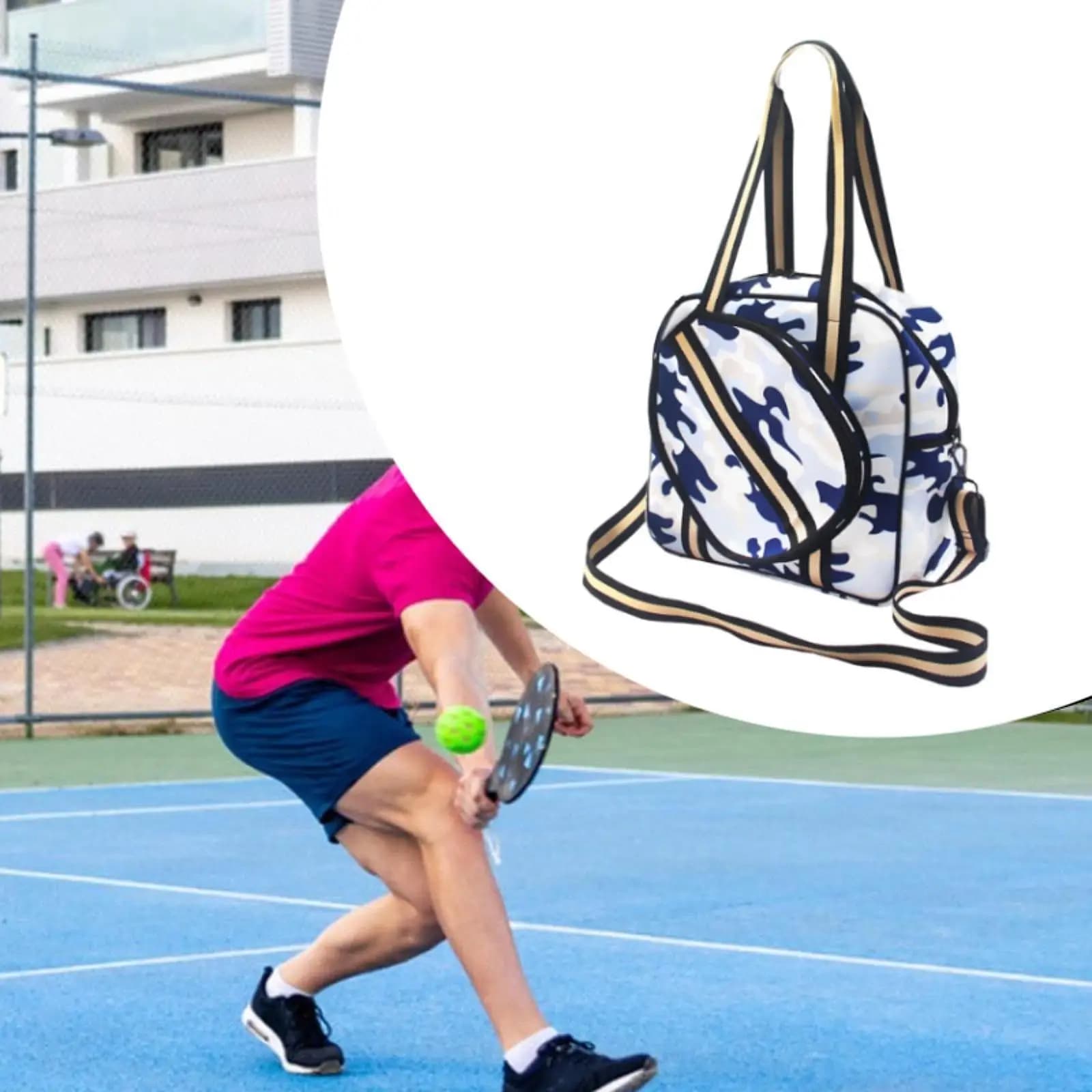 Pickleball Tote Pickleball Racquet Bag Carry Bag Gym Bag Premium Neoprene with Racquet/Paddle Holder Pickleball Paddle Bag