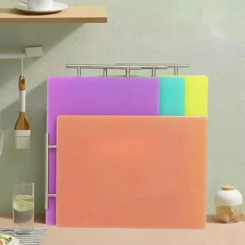 Macon Girl Heart Color PE Food Board, Plastic, Mildew Proof, Antibacterial, Cutting Board, Home Vegetables and Fruits