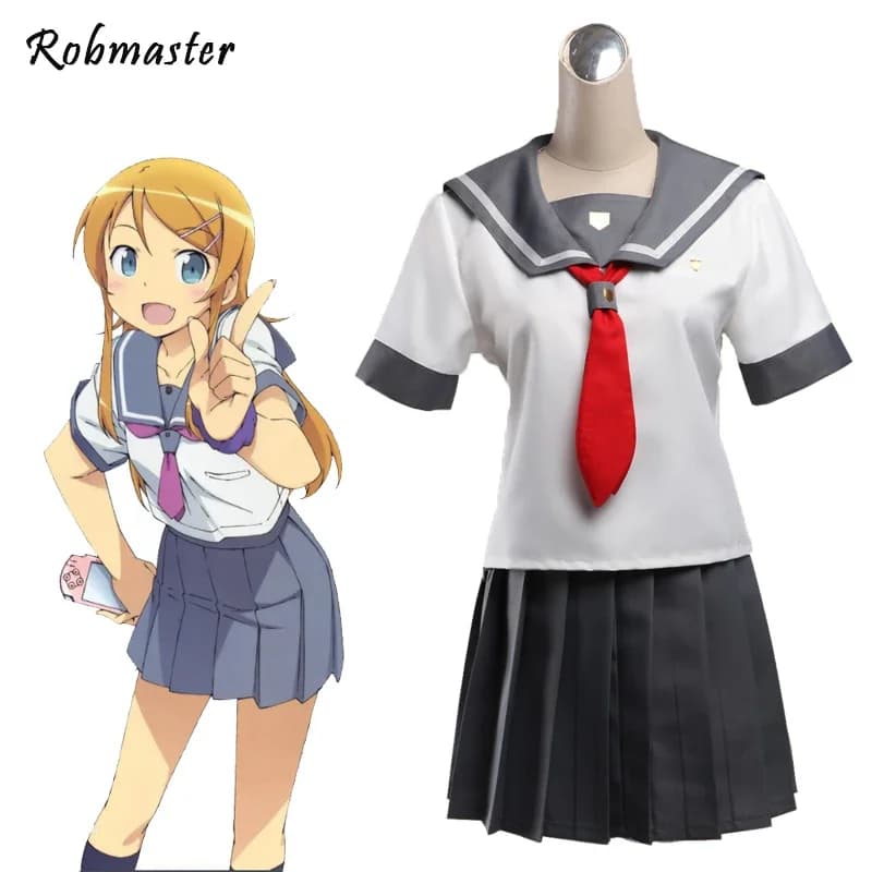 My Little Sister Can't Be This Cute Kousaka Kirino Cosplay Costume School Uniform Top Skirt Kirino Kousaka Cosplay Costume
