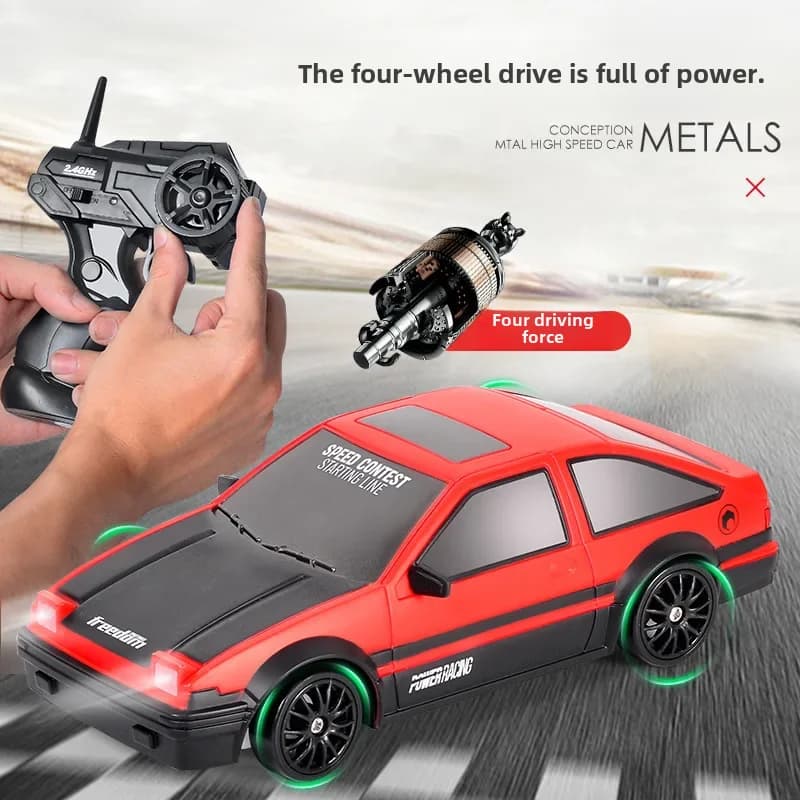 1:24 cross-border remote control car charging wireless high-speed remote control car racing drift racing toy car model boy