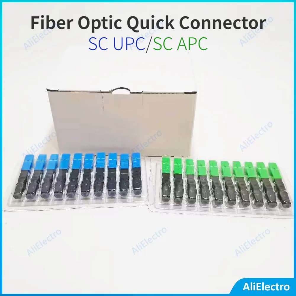 SC Fiber Field Assembly SC APC/SC UPC FTTH  Fiber Optic Quick Connector SC APC Single Mode Fiber Optic Fast Connector free ship