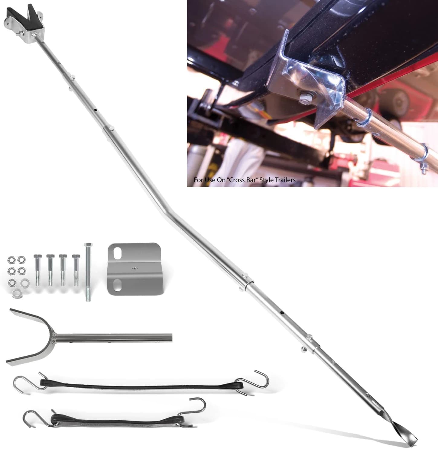 MX 3001.1068 Adjustable Heavy Duty Universal Transom Saver for Outboards Motor Up to 150 HP - Adjustable from 28" to 59"