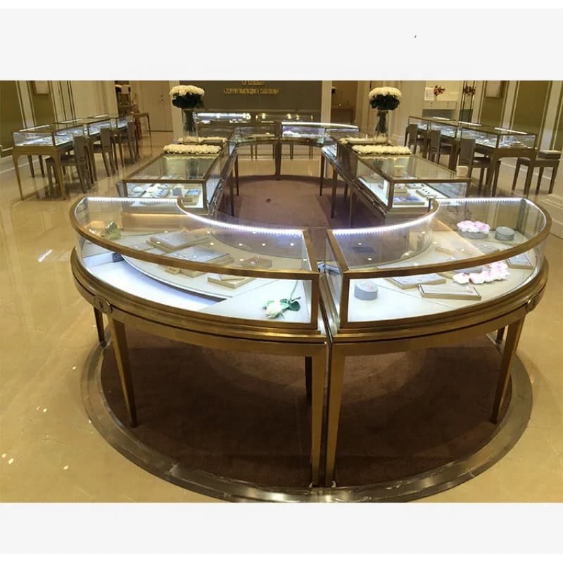Custom, retail jewelry shop design shop counter jewelry store display custom jewelry showcase