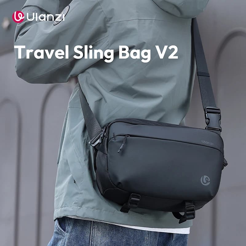 Ulanzi PB038 10L Travel Sling Bag V2 Photography Camera Bag with Foldable Dividers Daily Pack Shoulder Bag for Outdoor Shoots