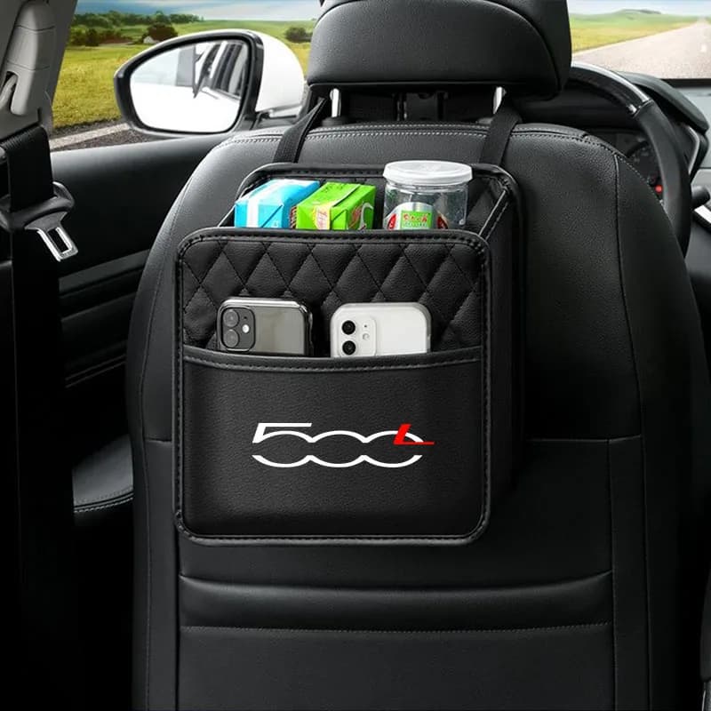 Car Backseat Organizer Multifunction Storage Bag For FIAT 500L 500 500E 500C 500S 500X Car Accessories Automobile protection